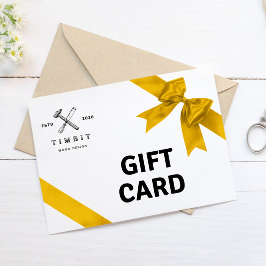 Timbit Wood Design Gift Card