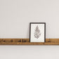 WOODEN PICTURE LEDGE