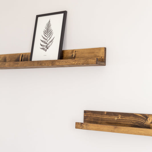 WOODEN PICTURE LEDGE 70CM-120CM